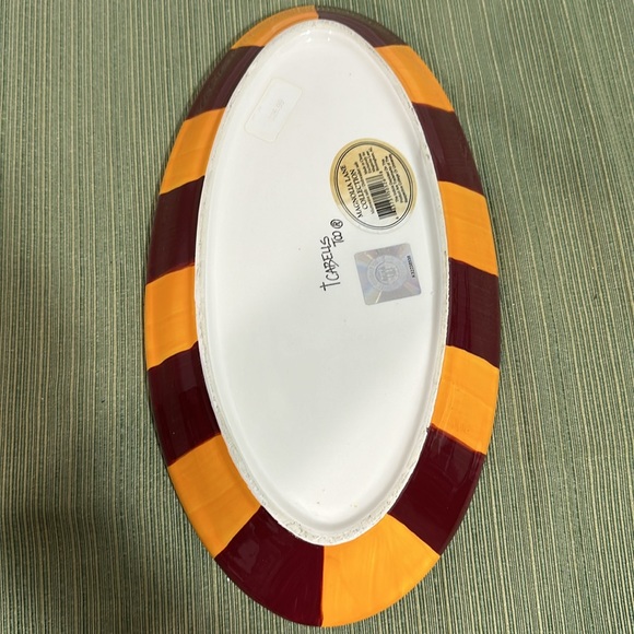 TCabells Too Magnolia Lane Collection GO NOLE Seminoles Football ServingTray EUC - Picture 4 of 8